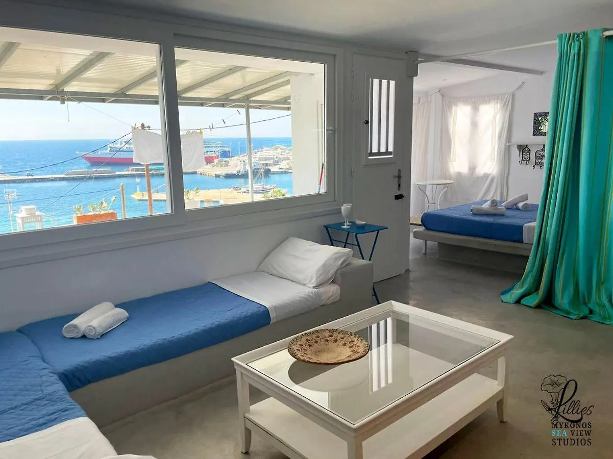 Lillies Mykonos Sea View Studios Tourlos
